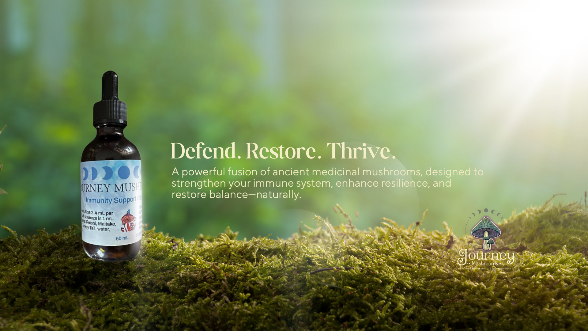 journey Mushroom tinctures immune blend