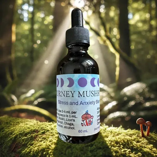 Stress and Anxiety Mushroom Tincture Blend Journey Mushrooms