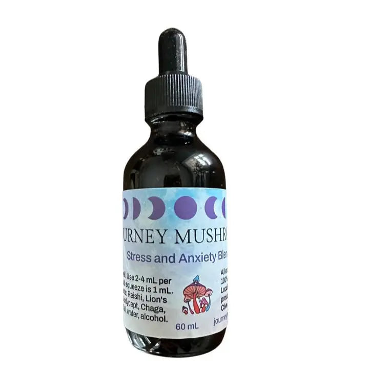 Stress and Anxiety Mushroom Tincture Blend Journey Mushrooms